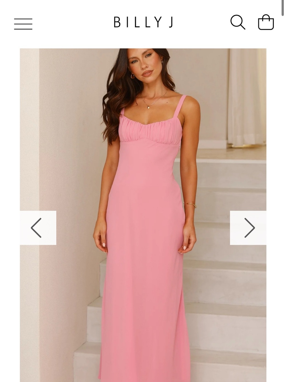 Billy J Pink Maxi Dress